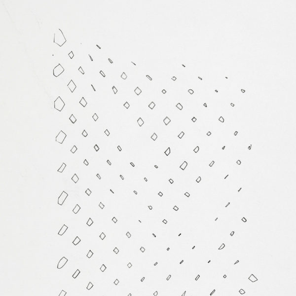 Detalhe: Vazio contido, 2017. Desenho, lápis sobre papel, 50 x 32 cm.
