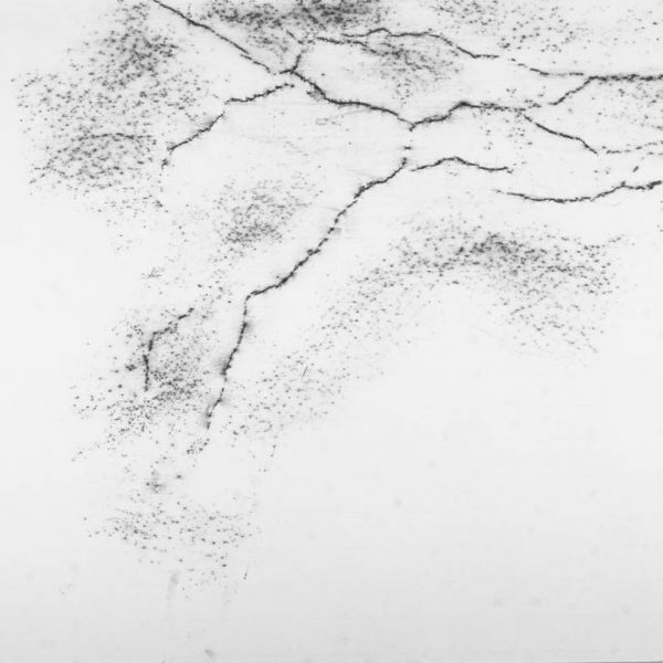 Untitled (Cracks), 2009. Graffite on paper. 50 × 65 cm