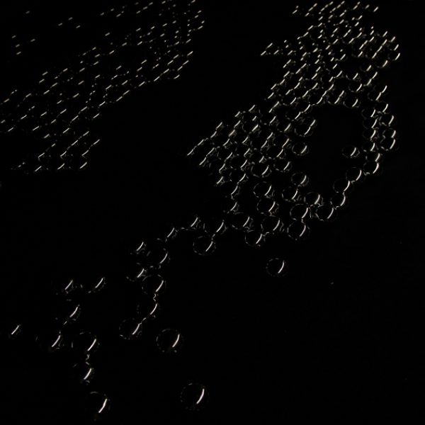 Untitled (Propagation), 2014. Instalation. About 70 baoding balls per square meter; black carpet; special shoes; led light