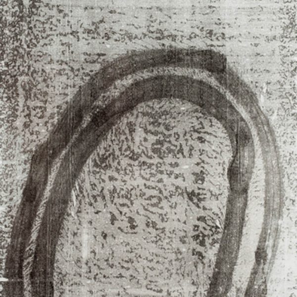 Caminho (10.03.15,4:15pm), 2015. Monotipia sobre papel japonês 230 x 100 cm