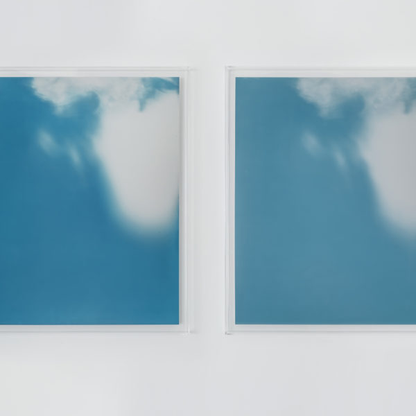 Overhead, 2018. Aluminium photogram and inkjet print on cotton paper. Diptych 82,5 x 69,2 cm each. Single